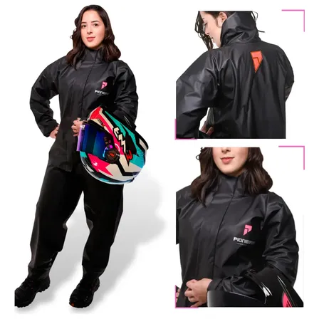 Capa De Chuva Moto Pioneira Impermeável Pvc Motoqueiro Frio