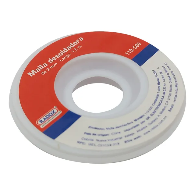 Malla Desoldadora Para Cautín, Cobre 2 Mm X 1,5m