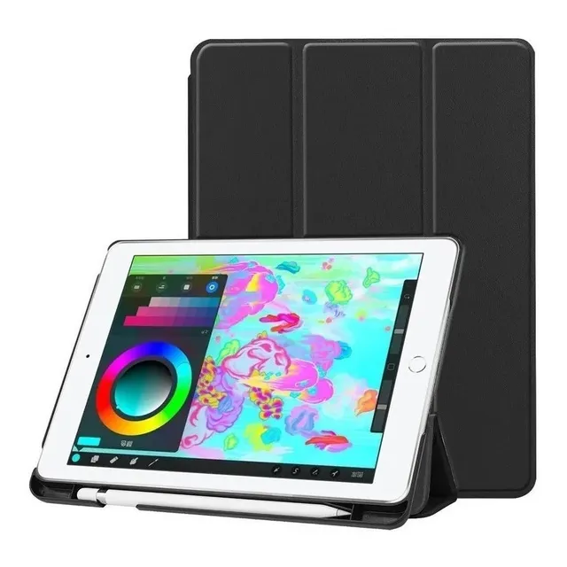 Funda Smart Case Con Porta Pluma Para iPad 5 Y 6 9.7