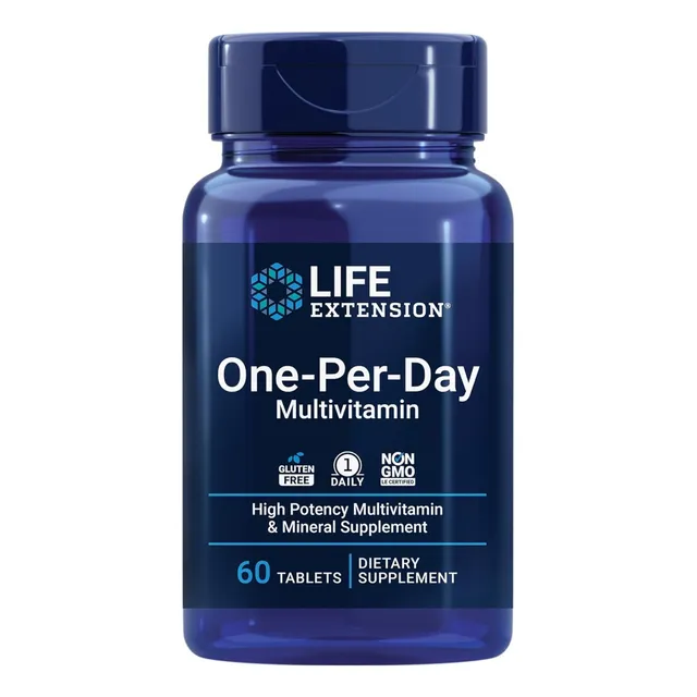 Multivitamínico Diario Life Extension 60 Tabletas Sin Sabor