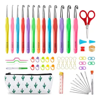 Juego De 73 Ganchillos, 13 Piezas De 2mm(b)-10mm(n) Ergon... Juego De 73 Ganchillos, 13 Piezas De 2mm(b)-10mm(n) Ergon...
