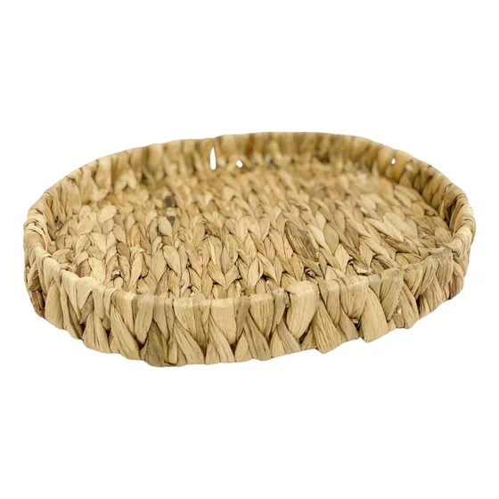 Bandeja Seagrass Trenzado Fibras Naturales Ovalada Grande