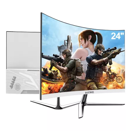 Monitor gamer curvo IOTWE S24BQ led 24" plateado 110V