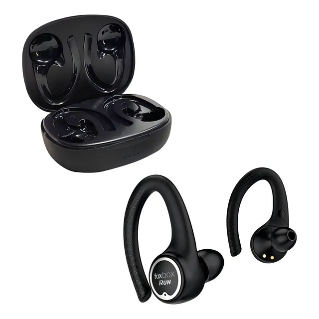Auriculares Foxbox Boost Run Deportes Bluetooth Mic Tws + Color Negro