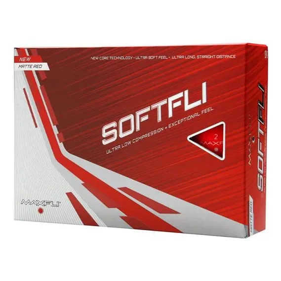 Pelota Golf Mate Color Rojo Mayor Distancia Compresion Ultra
