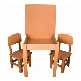 Mesa Didática Em Mdf C/ 2 Cadeirinhas Infantil Mesa Didática Em Mdf C/ 2 Cadeirinhas Infantil