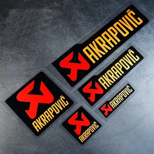  Sticker Akrapovic Moto Adhesivo 3m Competicion Carrera 
