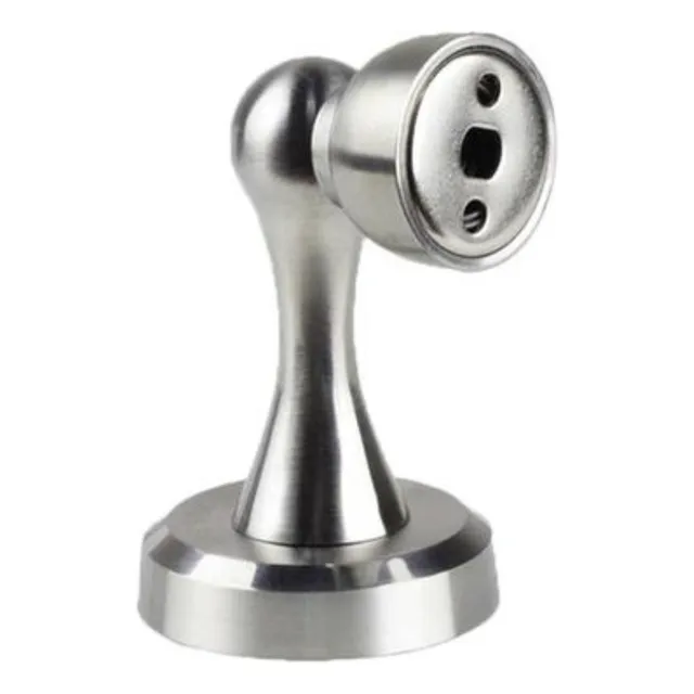Tope Y Reten Magnetico De Piso Pared Para Puerta Acero Inox