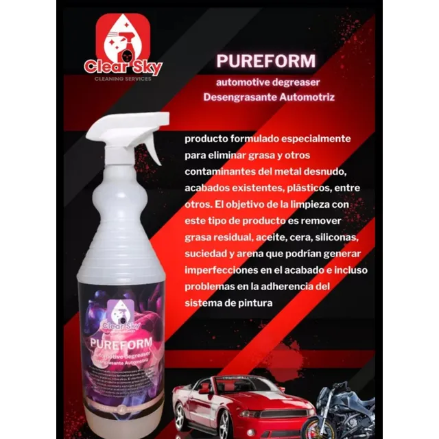 Desengrasante Automotriz Clear Sky 1 Lts