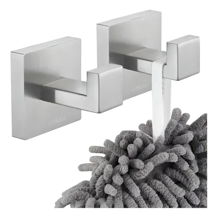 Suporte Toalha Cabideiro Banheiro Multiuso Acero De Inox 304 Prateado