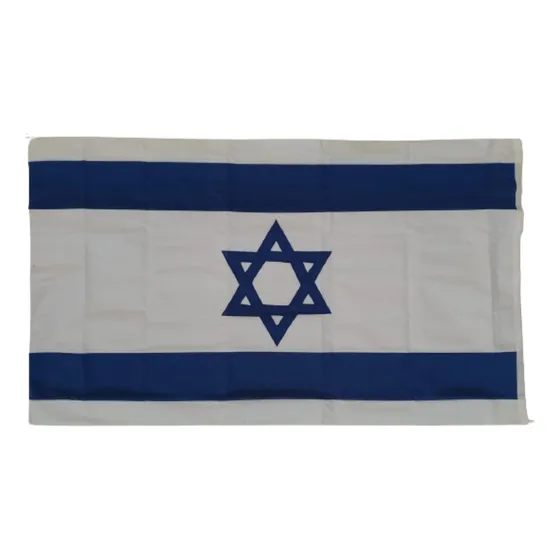 Bandera Israel 90 X 150 Cm Flameo Oficial-reforzada ###