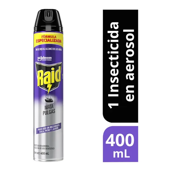 Insecticida en Aerosol Raid Mata Pulgas 400ml