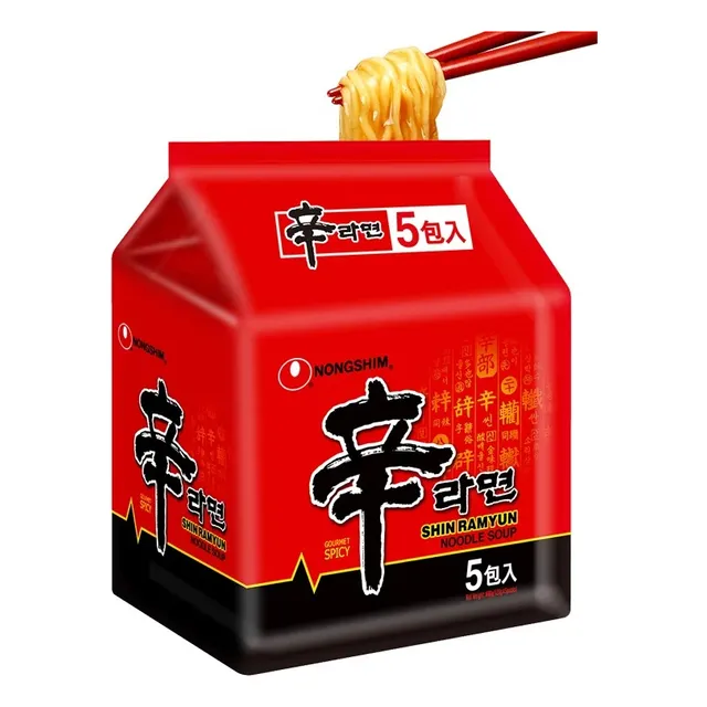 Shin Ramyun Ramen Corea Paquete x 5 Fideos Coreanos Picantes