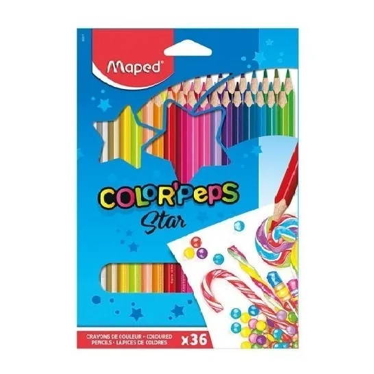 Lápis De Cor Color'peps Star 36 Cores Maped 