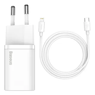 Baseus Carregador De Parede Turbo 20w Tipo-c + Cabo iPhone Baseus Carregador De Parede Turbo 20w Tipo-c + Cabo iPhone