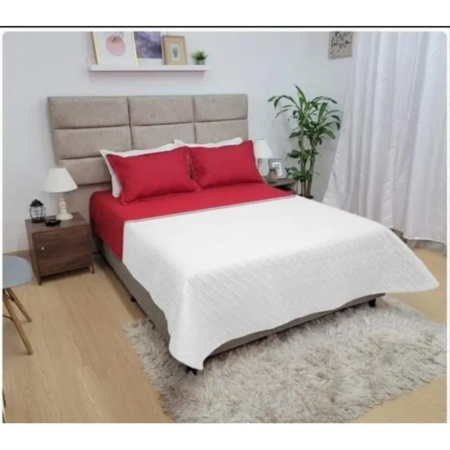 Colcha Tipo Española  Cama Doble Microfibra