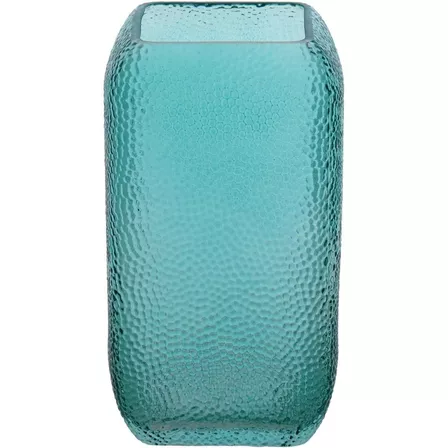 Vaso Decorativo Enfeite Decoração 25x16x16cm Vidro Azul