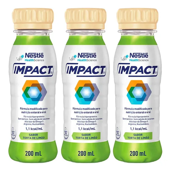 Kit 3x Impact - 200ml Cada - Nestle 