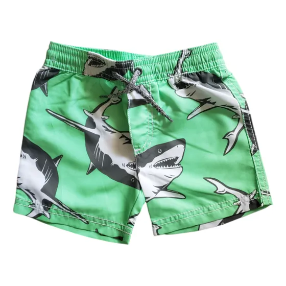 Short De Baño Carters Bebe Tiburon Verde 12 Meses