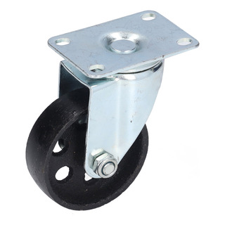 Rueda Giratoria Trolley Caster De Hierro Fundido De 3.5 PuLG Rueda Giratoria Trolley Caster De Hierro Fundido De 3.5 PuLG