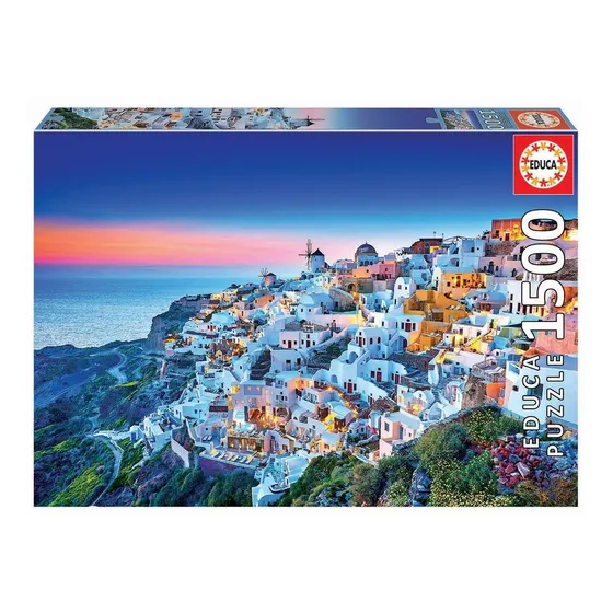 Puzzle Rompecabezas 1500 Piezas Santorini Grecia Educa