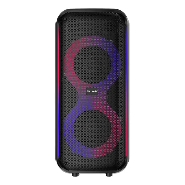 Sounarc L2 Altavoces Portátiles 80w Con Luz Led Color Negro