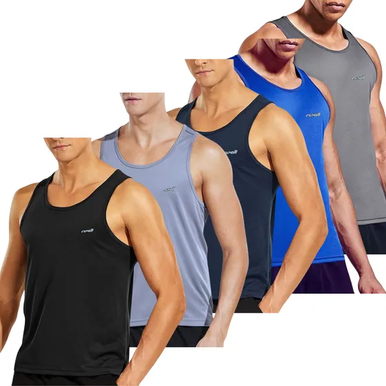 Kit 5 Regata Camisa Masculina Dryfit Academia Treino Fit