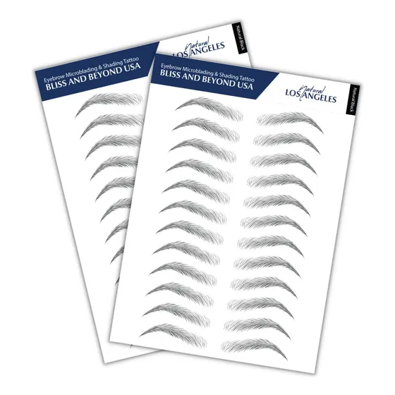 Pegatinas Para Tatuajes De Cejas Bliss And Beyond Usa, 24 Pa