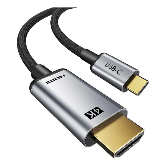 Cabo Usb-c Para Hdmi 4k 60hz 2 Metros Thunderbolt 3 Hdmi 4k