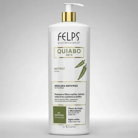 Felps Quiabo Xbtx Máscara Antifrizz 1L