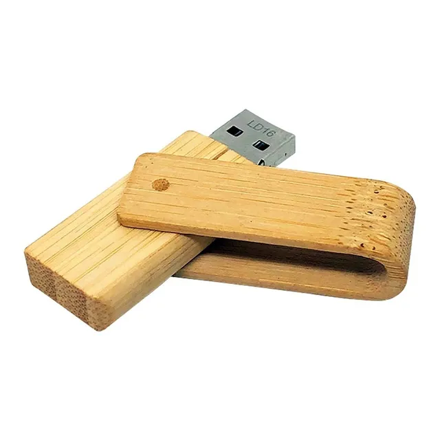 Memorias Usb 16gb Madera Giratoria Kit 40 Pcz Ld184 Daltech 
