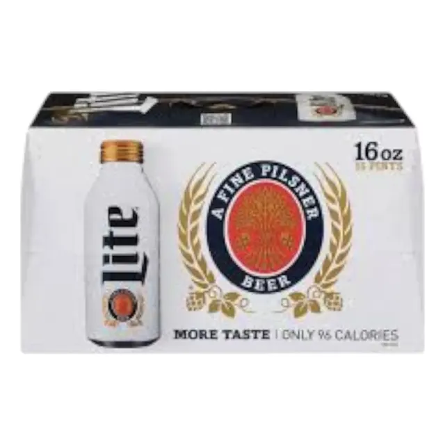 15 Cerveza Miller Lite 15 Pack Elegantes Botella Aluminio