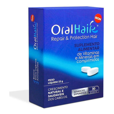 Oral Hair Bedalm Iron C/30 Comprimidos Oral Hair Bedalm Iron C/30 Comprimidos