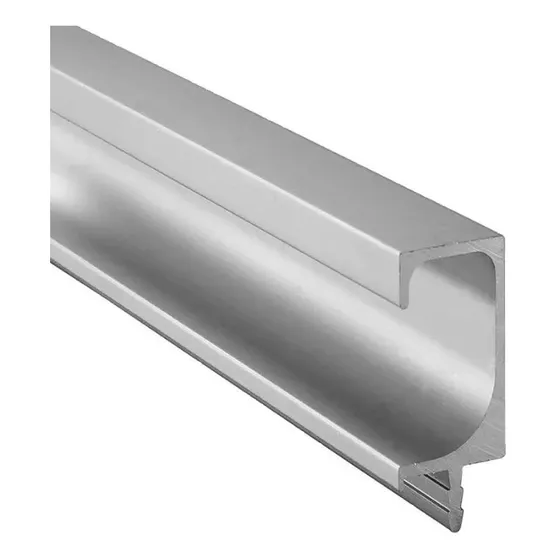 Perfil Tirador Aluminio Bari De 18 Mm Tipo C Brillante