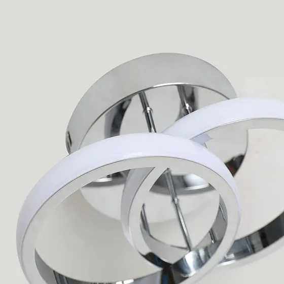 Moderna Lámpara De Techo Led Circular Diseño Curvo
