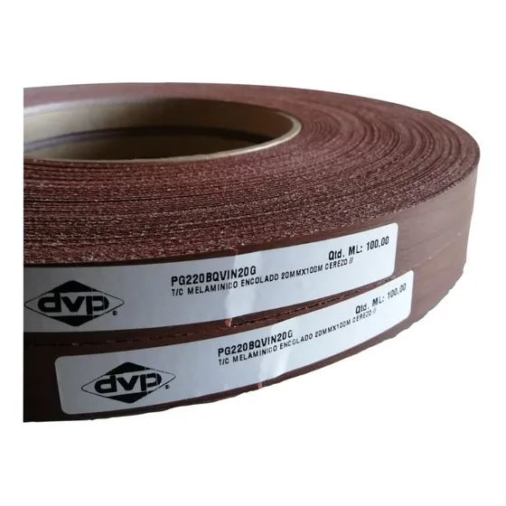 Pack 2 Rollo 100 Mts. Tapacanto Encolado Cerezo 20mm