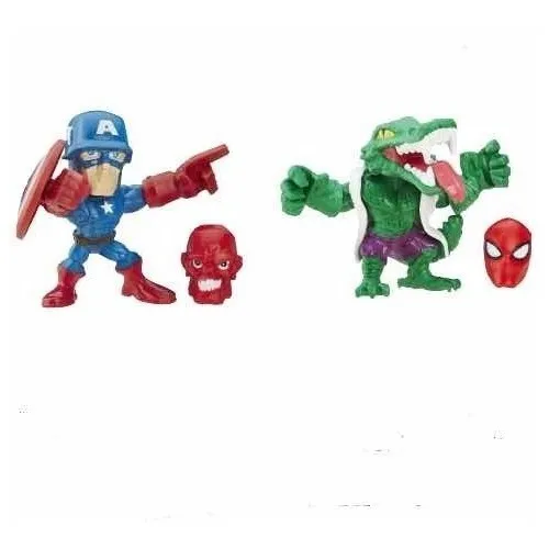 Capitan America Y Lizard Marvel Super Hero Mashers Micro