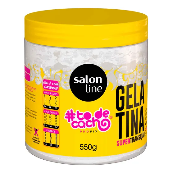 Gelatina Capilar Definição Fixação Cachos 550g Salon Line