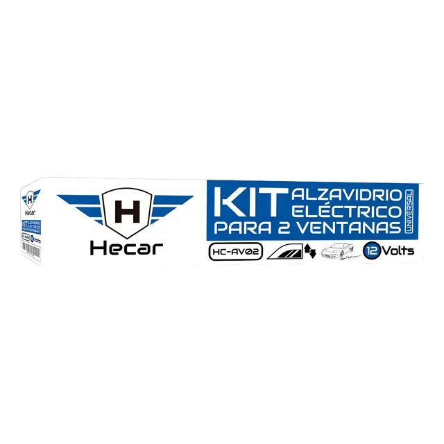 Kit Alzavidrios Eléctricos Universal 2 Puertas Alta Calidad
