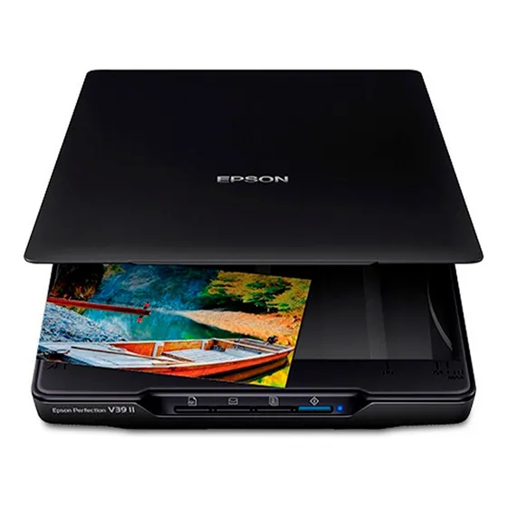 Escáner de escritorio Epson V39 Usb Bivolt Color Negro