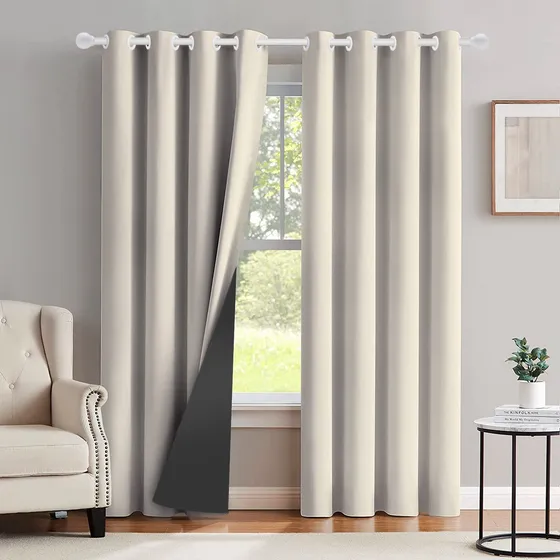 Cortina Blackout Corta Luz Blecaute 2,80 X 2,30 Sala/quarto Fabritex Enxovais Cor Creme