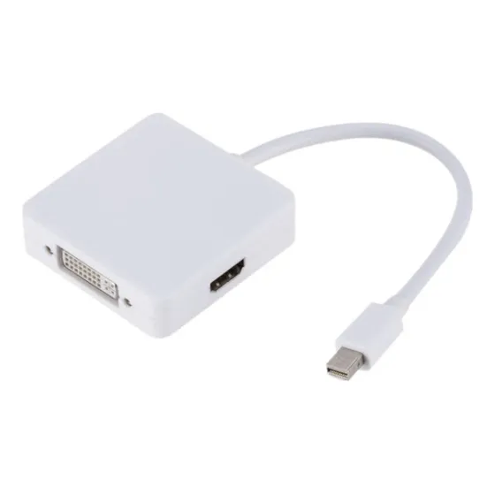 Cabo Adaptador 3x1 Mini Display Port Hdmi Dvi Displayport