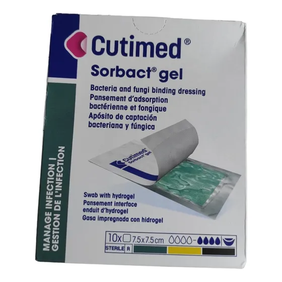 Cutimed Sorbact Gel 7,5 X 7,5cm (caja X 10 Uds) Bsn Medical 