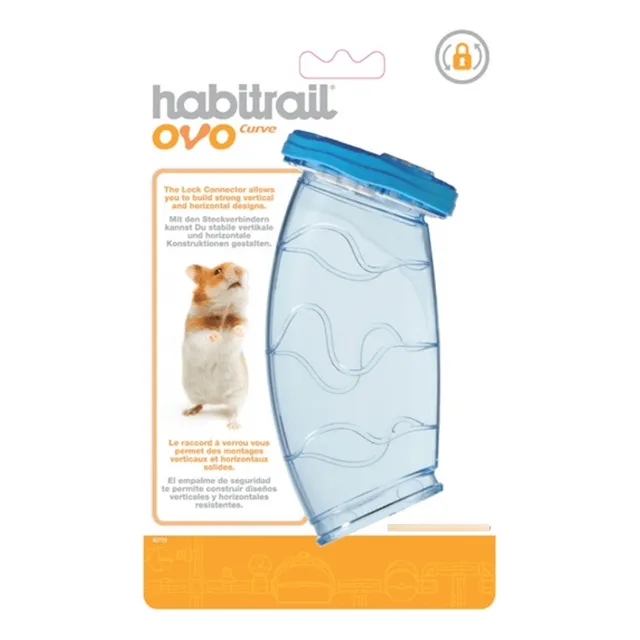 Habitrail Ovo Curve Tubo Coneccion Jaula Para Hamster Gerbil