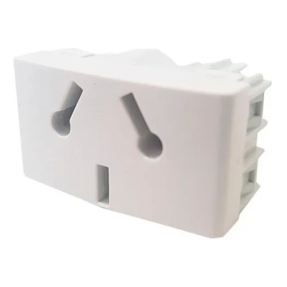 Modulo Toma  2p+tierra  10 Amp Kalop - Blanco