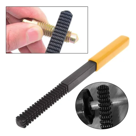 Lima Rosca Metrica 8 Caras Largo 220 Mm Uso Profesional S.