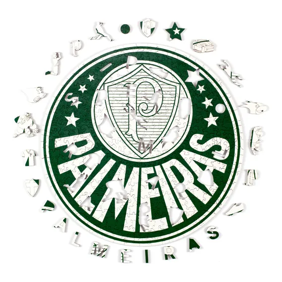 Quebra-cabeça Palmeiras Escudo Oficial G 300 Peças - Puzi