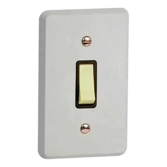 Interruptor Tecla Simples 10a Com Placa Cinza Universal 4x2