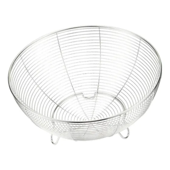 Cesta De Frutas Y Verduras Redonda Con Soporte De 26 Cm