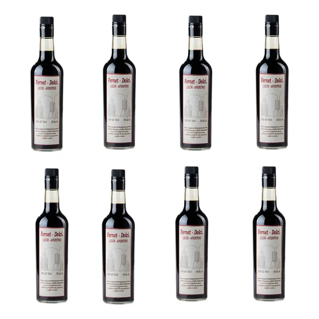 Pack De 8 Aperitivo Fernet Dolci 750ml